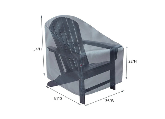 Shield - Lounge Chair Chair Cover Large - 36"Wx41"Dx34"H - Mercury - COV-M212