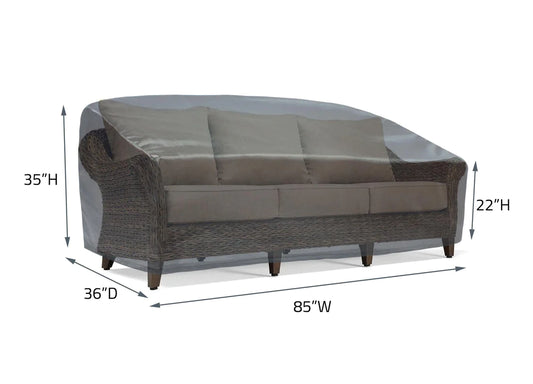 Shield - Sofa Cover - 85"Wx36"Dx35"H - Mercury - COV-M223