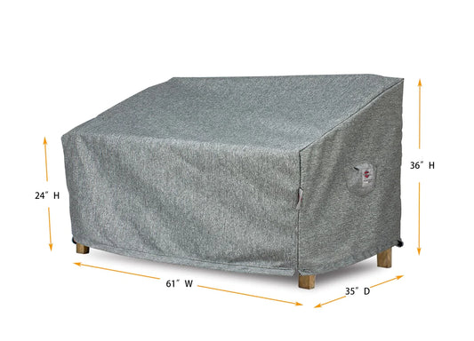 Shield - Love Seat Cover Large - 61"W x 35"D x 24''/36"H Platinum - COV-PC22W