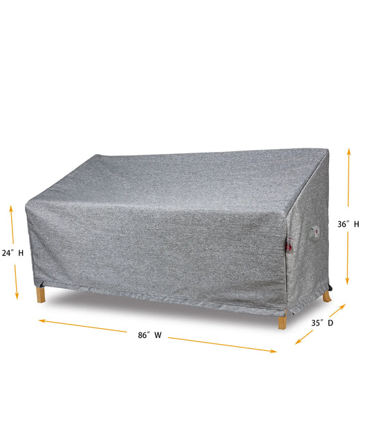 Shield - Sofa Cover Medium - 86"W x 35"D x 24''/36"H Platinum - COV-PC23W