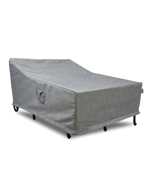Shield - Double Chaise Lounge Cover - 73"long x 56"W x 18"/22.5"/37"H - Platinum - COV-POL73W