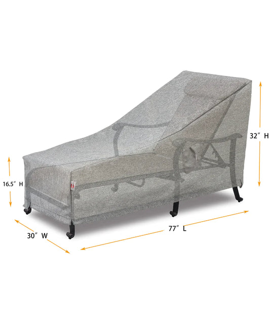 Shield - Lounge Cover Rectangle - 73"W x 28"D x 18''/22.5"/37''H Platinum - COV-POL73