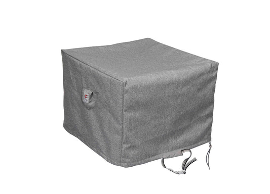 Shield - Fire Table Cover Square - 44" W x 44" D x 25" H Platinum - COV-PT44