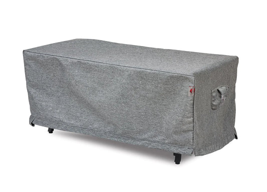 Shield - Fire Table Cover Rectangle - 53"W x 33"D x 25"H Platinum - COV-PT5232