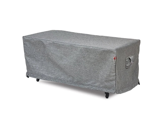 Shield - Fire Table Cover Rectangle - 56" W x 36" D x 25" H Platinum - COV-PT5636