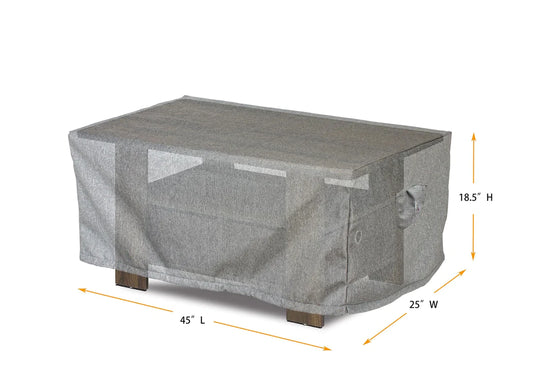 Shield - Coffee Table Cover Rectangle - 45"x 25"x18"H Platinum - COV-PTC44