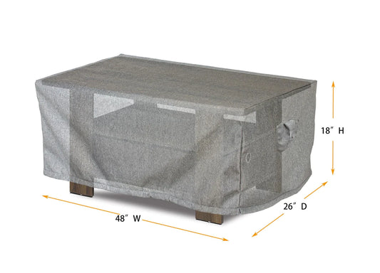 Shield - Coffee Table Cover Rectangle - 49"x26"x18"H Platinum - COV-PTC48