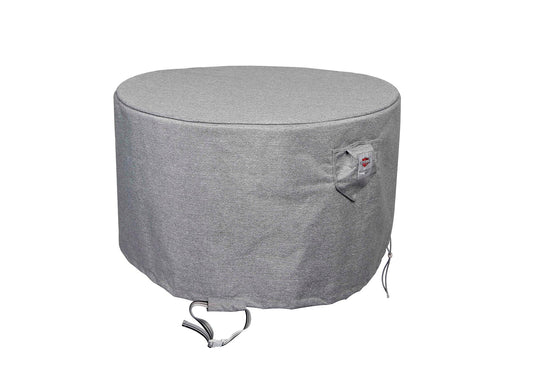 Shield - 53"Dia x 25"H Platinum - Fire Table Cover Round - COV-PTR52
