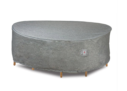Shield - Dining Set Cover Round - 94''Dia x 32"H Platinum - COV-PTR94