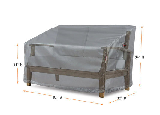 Shield - Love Seat Cover Small - 58"W x 32"D x 21''/ 34"H Titanium - COV-TC22