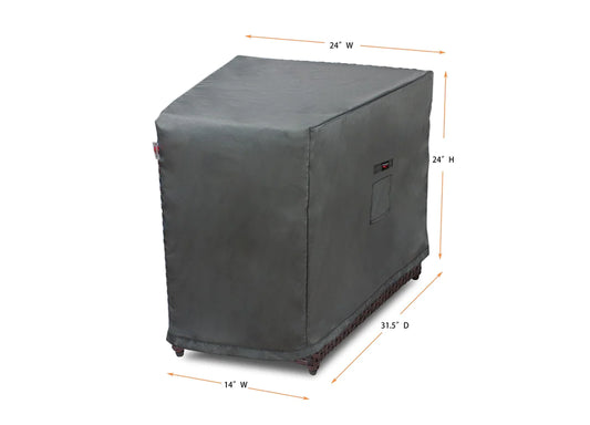 Shield - Dining Set Cover Round - 94''Dia x 32"H Titanium - COV-TTR94