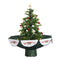 Christmas Time - 29" Snowy Green Tree with Star Topper and Green Skirt - Green