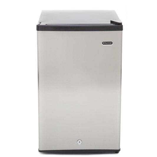 Whynter Energy Star 2.1 cu. ft. Stainless Steel Upright Freezer with Lock