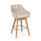 CO9 Design - Dalton Swivel Bar Stool w/ Dune Cushion - DA18CUSDA18DUNE