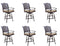 Darlee - Nassau Patio Swivel Bar Stool with Cushion (Set of 6) - DL13-7-6