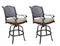 Darlee - Nassau Patio Swivel Bar Stool with Cushion (Set of 2) - DL13-7-2