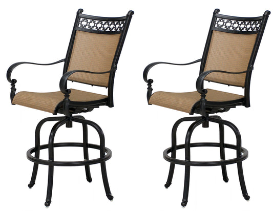 Darlee - Mountain View Patio Swivel Bar Stool (Set of 2) - 201610-7-2