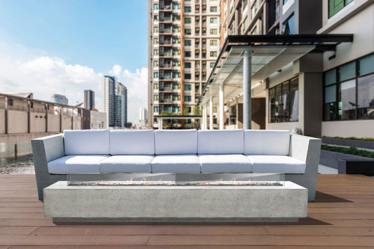 Prism Hardscapes - 110" Tavola 110 65,000 BTU NG/LP Rectangular Fire Pit Table