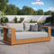 Modway - Tahoe Acacia Wood Outdoor Patio Acacia Wood Loveseat - Light Gray - EEI-6783-NAT-LGR