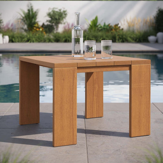 Modway - Tahoe Outdoor Patio Acacia Wood Side Table -EEI-6787-NAT