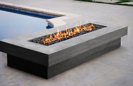 Prism Hardscapes - 80" Elevate 65,000 BTU NG/LP Rectangular Fire Pit Table