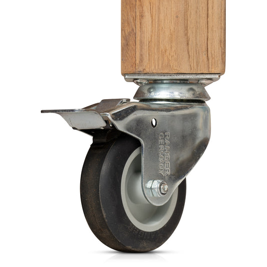 CO9 Design - Fresco 59" Ceramic Top Console Table on Wheels - Taupe