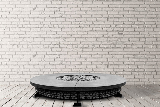 Prism Hardscapes - 89" Fuego 125,000 BTU NG/LP Round Fire Pit