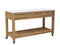 CO9 Design - Fresco 59" Ceramic Top Console Table on Wheels - Taupe