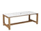 CO9 Design - Fresco 87"Ceramic Top Dining Table w/ Umbrella Hole - Taupe