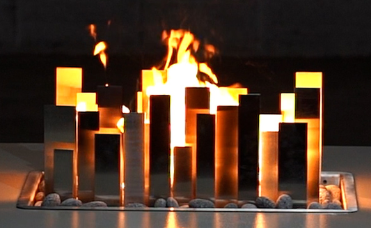 The Outdoor Plus - 24" Genesis Stainless Steel Ornament - Corten Steel - OPT-GEN24