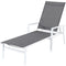 Mod Furniture - Harper Aluminum Outdoor Chaise Lounge in Gray | HARPCHS-W-GRY