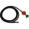 The Outdoor Plus - 8 Ft High Pressure Liquid Propane Gas Hose - OPT-1321HP