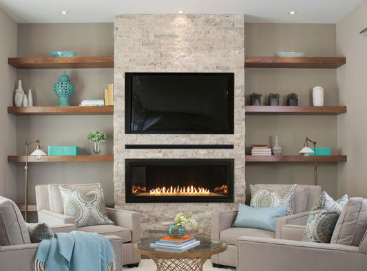 White Mountain Hearth - Black Beveled Frame only (for Boulevard 36-Inch Linear Fireplace)