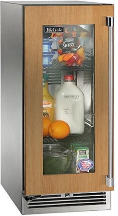 Perlick - 15" Signature Series Indoor Refrigerator with fully integrated panel-ready door, - HP15RO-4