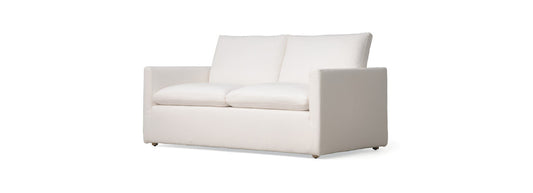 RST Brands - Arwine 70-inch Native Linen Square Arm Sofa - Native Linen White