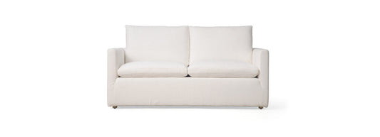 RST Brands - Arwine 70-inch Native Linen Square Arm Sofa - Native Linen White
