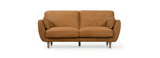 RST Brands - McCline 76-inch Leather Shelter Arm Sofa - Hand Tipped Camel | IP-3SOF-CLNE-CAM