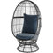 Mod Furniture - Kayla Steel Stationary Egg Chair with Cushion | KAYLAEGG-GRY