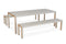 CO9 Design - Montauk Picnic Table Set, Light Grey