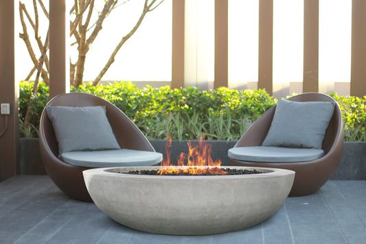 Prism Hardscapes - 70" Moderno 70 125,000 BTU NG/LP Round Match Lit Fire Pit Bowl