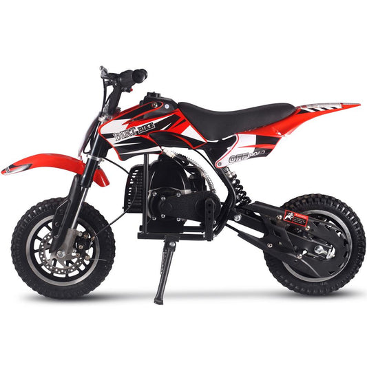 MotoTec - 50cc 2-Stroke Kids Gas Dirt Bike Black - MT-DB-01