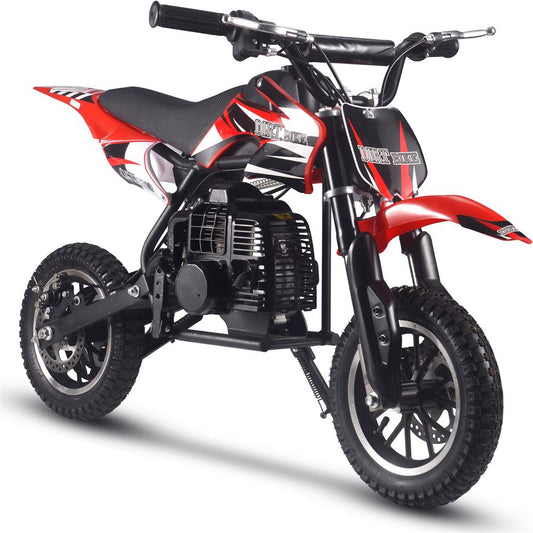 MotoTec - 50cc 2-Stroke Kids Gas Dirt Bike Black - MT-DB-01