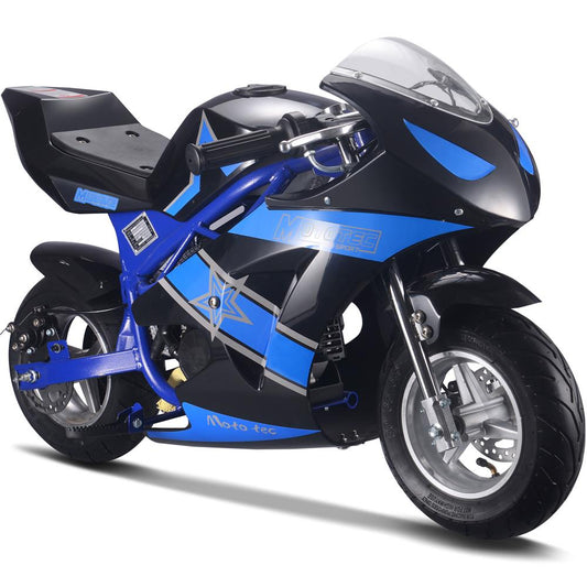 MotoTec - MotoTec Gas Pocket Bike GT 49cc 2-Stroke Blue | MT-Gas-GT_Blue