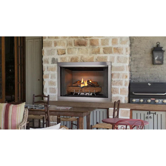 Majestic - Vesper 36" Traditional Outdoor Vent-Free Gas Fireplace With Traditional Stacked Refractory - VOFB36-T