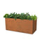 The Outdoor Plus - 48” Moderna Rectangular Corten Steel Planter - OPT-PMDR4824