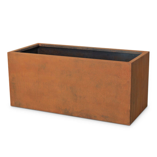 The Outdoor Plus - 60” Moderna Rectangular Corten Steel Planter - OPT-PMDR6024