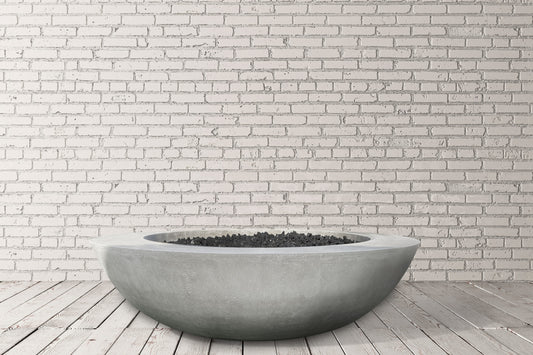 Prism Hardscapes - 70" Moderno 70 250,000 BTU NG/LP Round Fire Pit Bowl with Electronic Ignitio