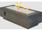 Outdoor Greatroom - 54’‘W x 24’'D - Cove Supercast Concrete Rectangular Linear Gas Fire Pit Table - Direct Spark Ignition NG