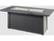 Outdoor Greatroom - 62’‘W x 30’'D - Havenwood Steel Graphite Grey Rectangular Carbon Grey Everblend Top Gas Fire Pit Table