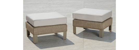 RST Brands - Portofino® Sling Set of 2 Sunbrella® Outdoor Club Ottomans | OP-ACRCLBOTTO-PORIV